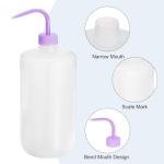 PATIKIL 4-Pack 1L Purple LDPE Wash Bottles