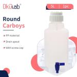 Okulab 5L Heavy Duty Plastic Gallon Jug