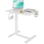 Adjustable Mobile Overbed Table with Wheels