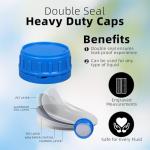 Heavy-Duty Square Gallon Water Storage Jugs