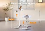 Adjustable Mobile Overbed Table with Wheels