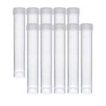 10Pcs 10ml Plastic Test Tubes with Caps
