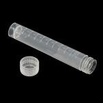 10Pcs 10ml Plastic Test Tubes with Caps