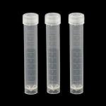 10Pcs 10ml Plastic Test Tubes with Caps