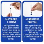 Lusofie 50 PCS Easy Dispensing Syringe Caps