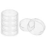 PATIKIL 60mm Borosilicate Glass Petri Dishes - 5 Pack