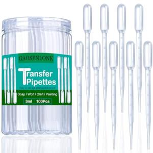 100 Pack 3ML Disposable Dropper Pipettes