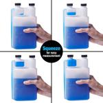 32 oz. HDPE Graduated Dispenser with Caps, 12 Pack