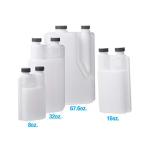 32 oz. HDPE Graduated Dispenser with Caps, 12 Pack