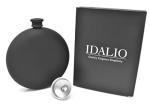 Matte Black 8 Oz Stainless Steel Hip Flask
