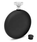Matte Black 8 Oz Stainless Steel Hip Flask