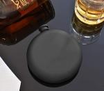Matte Black 8 Oz Stainless Steel Hip Flask