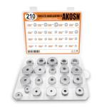 210-Piece Stainless Steel Flat Washers Set