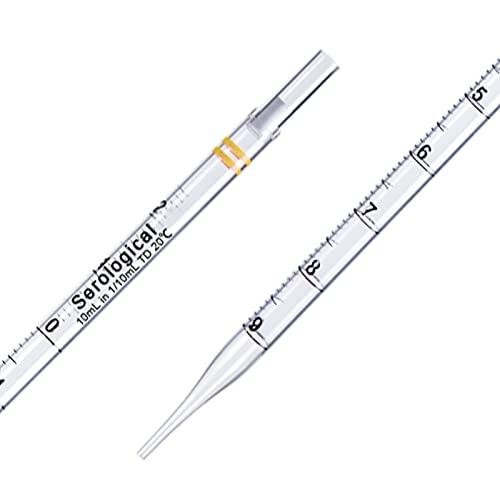 PEKYBIO 10ml Sterile Polystyrene Pipettes, Pack of 100