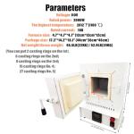 High-Temp Muffle Furnace 2000W 110V