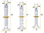 EISCO Graduated Cylinder Set - 25mL, 50mL, 100mL