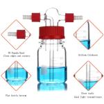 Borosilicate Glass Gas Washing Bottle 250ML