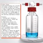 Borosilicate Glass Gas Washing Bottle 250ML