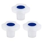 Stonylab 3-Pack Universal Plastic Lab Stoppers