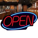 LED Open Sign for Businesses - 24x12 Inch