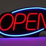 LED Open Sign for Businesses - 24x12 Inch