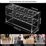 Clear Acrylic Test Tube Holder with 21mm Wells