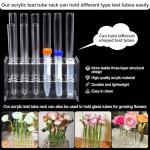 Clear Acrylic Test Tube Holder with 21mm Wells