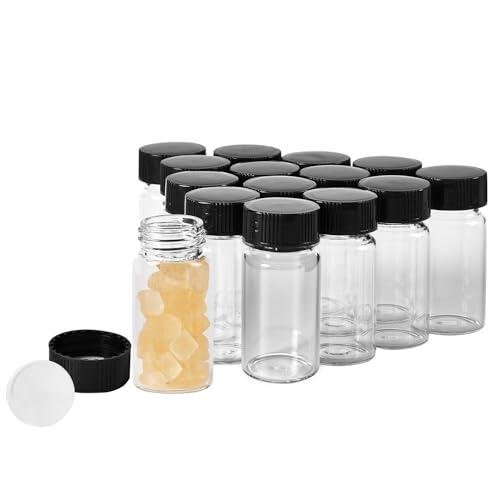 15 PCS 5 Dram Borosilicate Glass Vials with Caps
