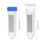 25 PCS 50mL Conical Centrifuge Tubes with Caps