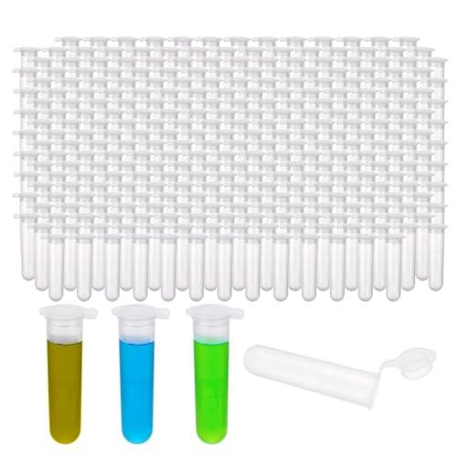 300Pcs 5ml Round Bottom Centrifuge Tubes