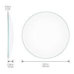 150 mm Borosilicate Watch Glasses Beaker Covers, 10-Pack