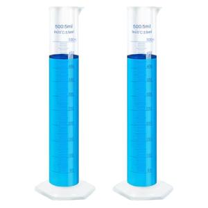HUAOU 500ml Plastic Graduated Cylinder Set
