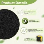 4-Pack Activated Carbon Filters for Kotto Smoke Absorber