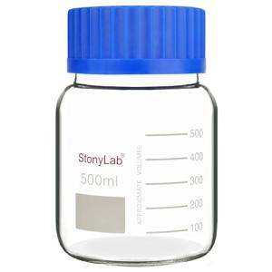 Stonylab 500 ml Graduated Glass Reagent Bottle