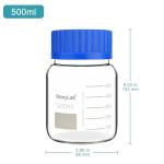 Stonylab 500 ml Graduated Glass Reagent Bottle