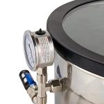 3 Gallon Stainless Steel Vacuum Chamber with Glass Lid