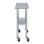 AmGood 24" x 15" Stainless Steel Work Table