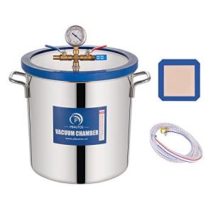 5 Gallon Stainless Steel Vacuum Chamber with Glass Lid