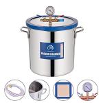 5 Gallon Stainless Steel Vacuum Chamber with Glass Lid