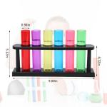 Colorful Plastic Test Tubes with Rack for Parties