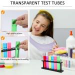 Colorful Plastic Test Tubes with Rack for Parties