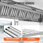 VEVOR Stainless Steel Range Hood Baffle Filters, Pack of 6
