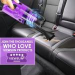 17PCS Purple Car Cleaning Kit with Vacuum & Tools