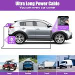 17PCS Purple Car Cleaning Kit with Vacuum & Tools