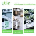 4pcs 250ml Glass Beakers with Handle and Graduation