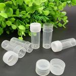 EORTA 50 Pack Clear 5ML Plastic Vials with Caps