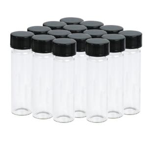 15PCS Mini Glass Vials with Screw Caps, 8ML