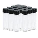 15PCS Mini Glass Vials with Screw Caps, 8ML