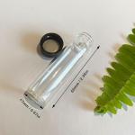 15PCS Mini Glass Vials with Screw Caps, 8ML