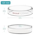 Glass Petri Dish Set with Lid, 5-Pack